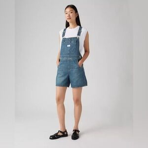 Casual Blue Denim Women's Overalls